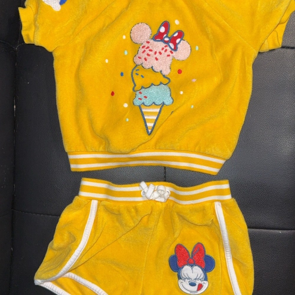 toddler girl Minnie beach outfit